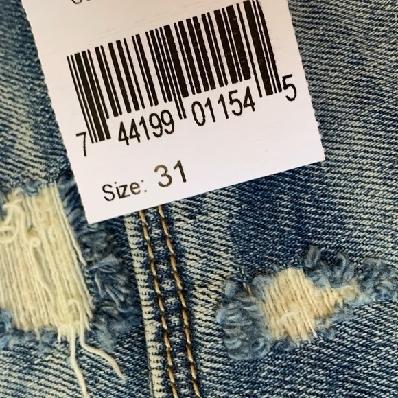 NEW BLANK NYC Light Wash High Rise Denim Shorts Size 31 - Picture 5 of 7